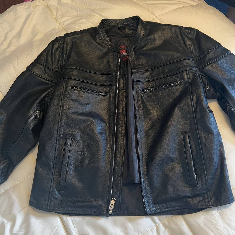 Men's Black Leather Jacket